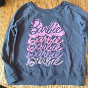 Greyson Threads BARBIE grey crewneck lightweight sweatshirt